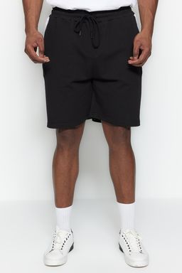 TRENDYOL MAN Buyuk Beden Siyah Regular/Normal Kesim Orta Boy Lastik Belli Renk Panelli Sort TMNSS23SR00046 - Trendyolmilla фото 13