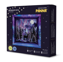 Набор для вышивания PANNA PS-7413 Звездная ночь 21 х 21 см