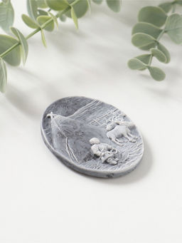 Магнит "У чума" (барельеф), 6,5см