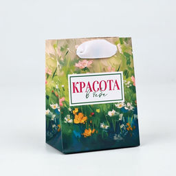 Цена за 4 шт. Пакет ламинированный «Цветы», 9 х 12 х 6.5 см