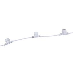 UDL-K110 40/E27/10M IP65 WHITE BELT-LIGHT Гирлянда Белт-лайт, 10м + 1,5м сетевой шнур. 40 патронов E27, шаг 25см. Белая. TM Uniel