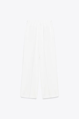 WIDE-LEG TROUSERS WITH ELASTIC WAIST - Zara фото 15