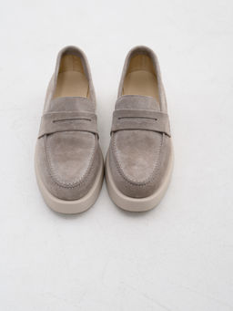 Лоферы туфли 176.1593be.Каменный замша