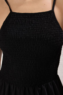 TRENDYOLMILLA Haki Duz Etegi Belden Ac?lan Gipeli Maxi Dokuma Elbise TWOSS25EL00586 фото 3