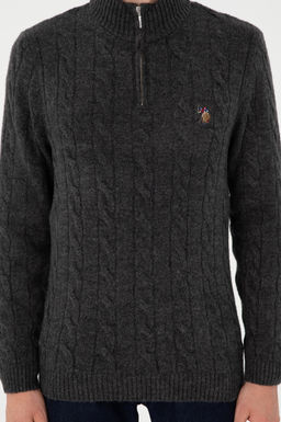 Мужской свитер антрацитового меланжа - U.s. polo assn фото 6