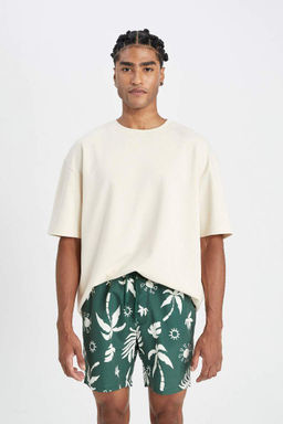 Короткие шорты для плавания стандартного кроя с рисунком