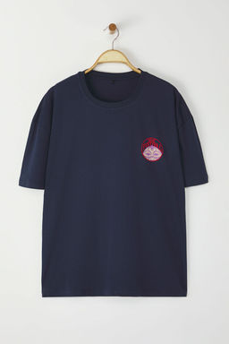TRENDYOL MAN Ekru Unisex Oversize/Genis Kesim Etnik S?rt Bask?l? %100 Pamuklu T-shirt TMNSS23TS00212 - Trendyolmilla фото 5