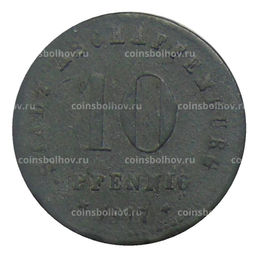 Монета 10 пфеннигов 1917 года Германия  Нотгельд Ашхаффенбург