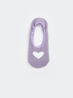 Kalp Desenli Kad?n Babet ?orap