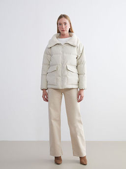 K?rk Yaka Oversize Kad?n ?i?me Mont