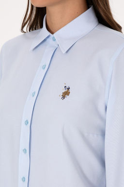 Kad_n A__k Mavi Uzun Kollu Basic G_mlek Sepette S_rpriz _ndirim - U.s. polo assn фото 7