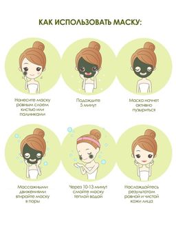 Пузырьковая кислородная маска для лица, Франция - Make u make фото 4