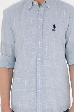 U. S. Polo Assn / Мужская темно-синяя рубашка с длинным рукавом - U.s. polo assn фото 6