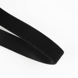 Цена за 2 шт. Липучка двусторонняя, 20 мм, 50 см, чёрная