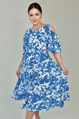 Платье Luxury Moda 1379 голубой
