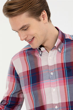 Мужская красная рубашка в шотландскую клетку Неожиданная скидка в корзине