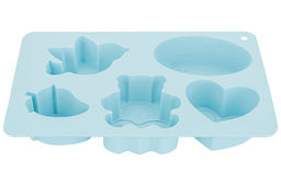 Форма для выпечки 5 ячеек 26*17*4 см голубая - Elan gallery фото 7