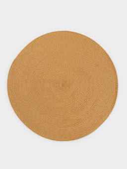 Салфетки сервировочные на стол Доляна «Лофт», 4 шт., d=38 см, песочные