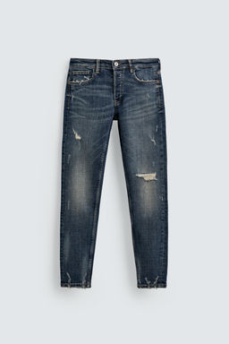 RIPPED SKINNY FIT JEANS - Zara фото 7