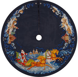 Набор для вышивания PANNA PR-7445 Юбка для новогодней ёлки. Тройка 102 х 102 см