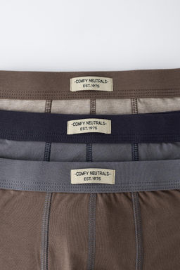 AGES 6-14 / THREE-PACK OF LABELLED BOXERS - Zara фото 2
