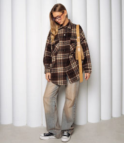 Рубашка #КТ25552, коричневый - Dommod фото 4