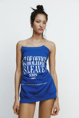 PRINTED SLOGAN SWEATSHIRT - Zara фото 5