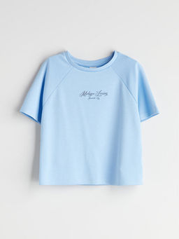 Bisiklet Yaka Soft Touch K?z ?ocuk Ti??rt