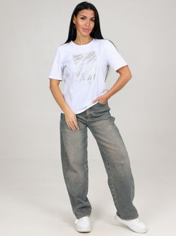 Футболка Белая (М-977) - Лиза фото 2