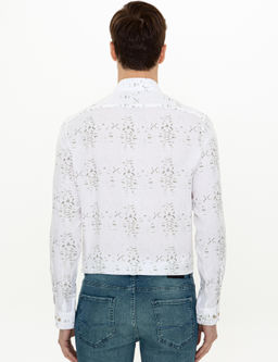 Haki Slim Fit Uzun Kollu G_mlek - Cacharel фото 4