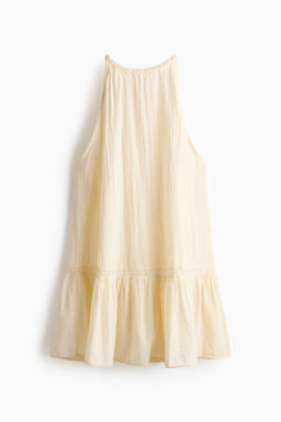 Vestido playero sin mangas en algod?n