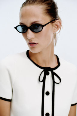 CARDIGAN WITH CONTRAST TRIMS - Zara фото 2