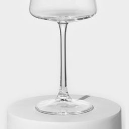 Бокалы для вина «Экстра», 360 мл, набор 6 шт., хрустальное стекло, прозрачные