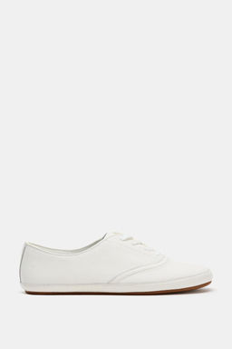 ZAPATILLA PIEL BLUCHER / Blanco