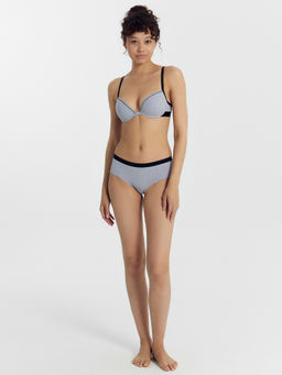 Цена за 2 штуки! Трусы женские шорты в сером цвете лунная скала 412407 - Mark formelle фото 4