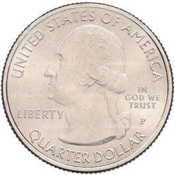 Монета 1/4 доллара (25 центов) 2018 года P США Национальные парки  №41 Национальное побережье живописных камней