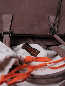 Замшевая сумка Charlotte DBR 31358 капучино  фото 10