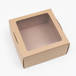 Цена за 5 шт. Коробка самосборная, с окном, крафт, бурая, 23 х 23 х 12 см - Simaland фото 2