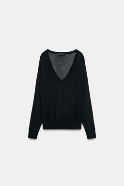 JERSEY PUNTO ESCOTE PICO / Negro - Zara фото 6