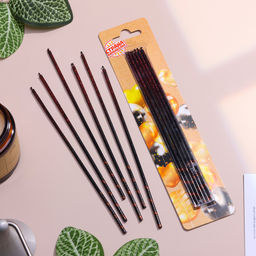 Набор свечей в торт, 6 штук Сияние, красно-черный, 17 см - Страна карнавалия фото 2