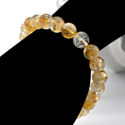 Браслет из цитрина шарик 9мм, 20г