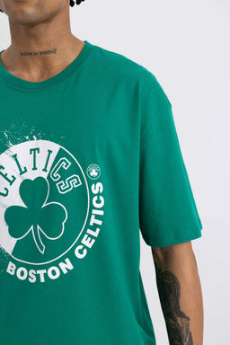 DeFactoFit NBA Boston Celtics Oversize-футболка с круглым вырезом и короткими рукавами  фото 4