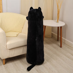 Мягкая игрушка-подушка Кот, 110 см, цвет чёрный - Simaland фото 3