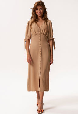 ХИТ! Платье KaVari 1044 бежевый  фото 2