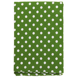 Скатерть 180х145см Горох зеленый, длина стола до 140см, на 6 персон, хлопок Оптима 171г/м2, упаковка классическая 28х41см, Домашняя мода (Россия)  фото 3