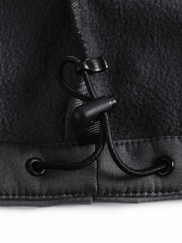 Ветровка спортивная мужская с капюшоном softshell черного цвета 9563Ch - Mtforce фото 21