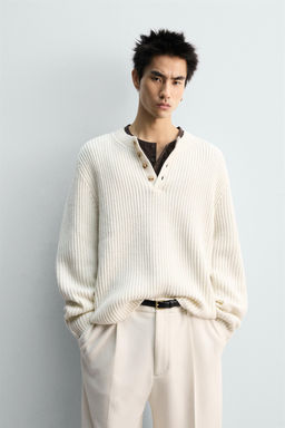 TEXTURED BAKER COLLAR JUMPER - Zara фото 2