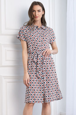 BERTA 5303 Платье-рубашка Mia-Amore длиной до колен