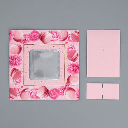 Цена за 5 шт. Коробка для конфет, кондитерская упаковка, 4 ячейки, «Present», 10.5×10.5×3.5 см