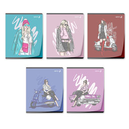 Светоч Т197 Тетрадь общая с пластик. прозр. обложкой 180 мкм., цвет.запечат.титул лист A5 48 л. на скобе 65 г/кв.м , белизна 100 % 10 шт. клетка 01498 Девочки Online